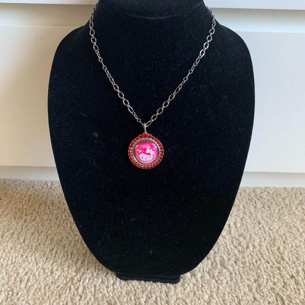 Tatiana Tarantino Hello Kitty Pink Head necklace